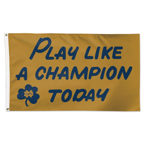 Notre Dame Fighting Irish Flag 3x5 Deluxe Style PLACT Design Special Order-0