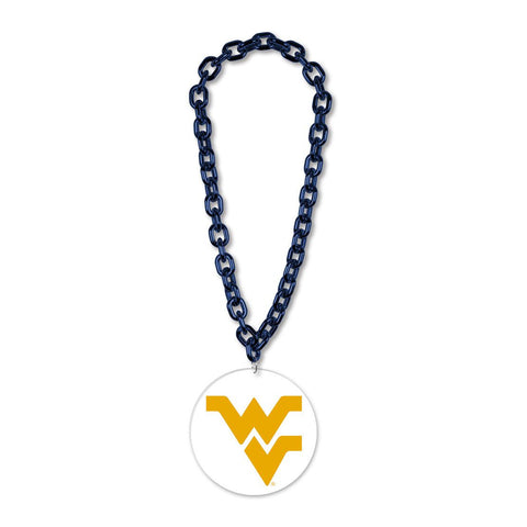 West Virginia Mountaineers Necklace Big Fan Chain-0