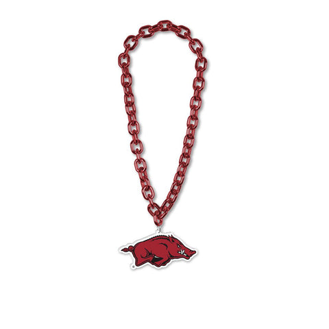 Arkansas Razorbacks Necklace Big Fan Chain-0