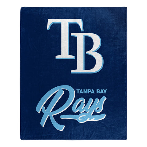 Tampa Bay Rays Blanket 50x60 Raschel Signature Design-0