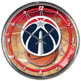 Washington Wizards Clock Round Wall Style Chrome-0