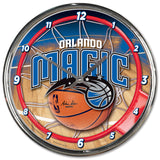 Orlando Magic Round Chrome Wall Clock-0