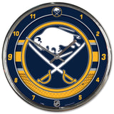 Buffalo Sabres Clock Round Wall Style Chrome-0