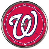 Washington Nationals Clock Round Wall Style Chrome-0