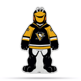 Pittsburgh Penguins Pennant Shape Cut Mascot Design-0