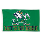 Notre Dame Fighting Irish Flag 3x5 Deluxe Style Leprchaun Design-0