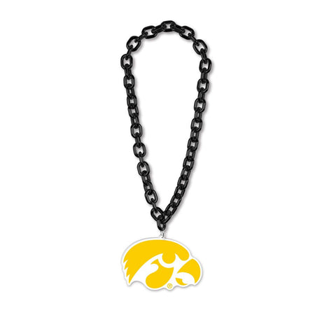 Iowa Hawkeyes Necklace Big Fan Chain-0