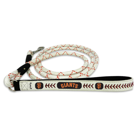 San Francisco Giants Pet Leash Leather Frozen Rope Baseball Size Medium CO-0