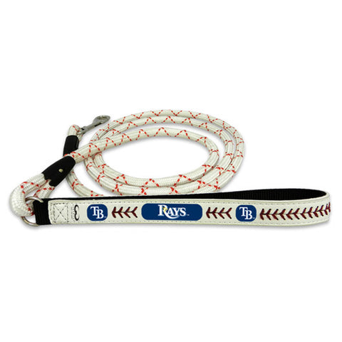 Tampa Bay Rays Pet Leash Frozen Rope Baseball Leather Size Large CO-0