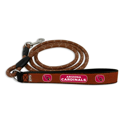 Arizona Cardinals Pet Leash Leather Frozen Rope Football Size Large-0