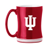 Indiana Hoosiers Coffee Mug 14oz Sculpted Relief Team Color-0