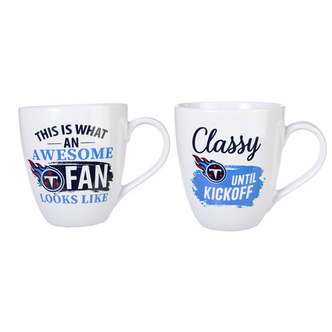 Tennessee Titans Coffee Mug 17oz Ceramic 2 Piece Set with Gift Box-0