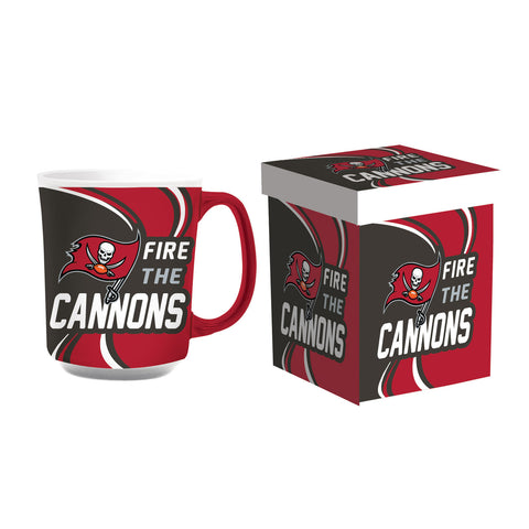 Tampa Bay Buccaneers Coffee Mug 14oz Ceramic with Matching Box-0