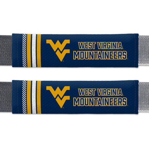 West Virginia Mountaineers Seat Belt Pads Rally Design CO-0