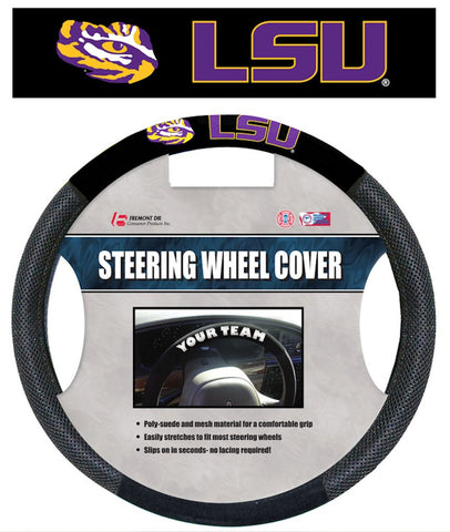 LSU Tigers Steering Wheel Cover Mesh Style CO-0