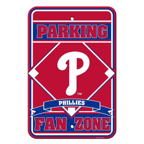 Philadelphia Phillies Sign 12x18 Plastic Fan Zone Parking Style CO-0