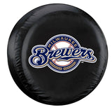 Milwaukee Brewers Tire Cover Standard Size Black CO-0