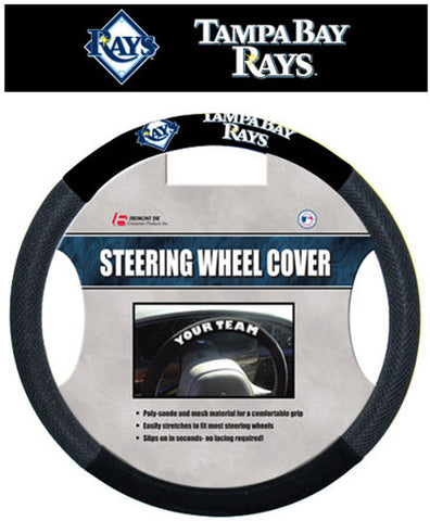 Tampa Bay Rays Steering Wheel Cover Mesh Style CO-0