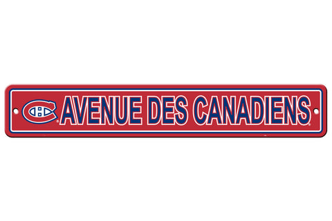 Montreal Canadiens Sign 4x24 Plastic Street Style CO-0