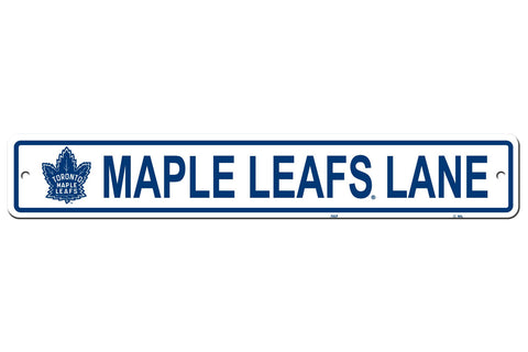 Toronto Maple Leafs Sign 4x24 Plastic Street Style CO-0