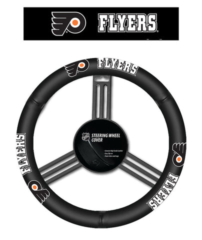 Philadelphia Flyers Steering Wheel Cover Leather CO-0