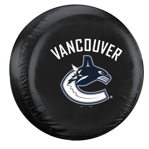 Vancouver Canucks Tire Cover Large Size Black CO-0