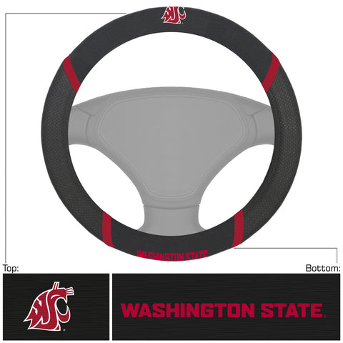 Washington State Cougars Steering Wheel Cover Mesh/Stitched-0