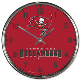 Tampa Bay Buccaneers Round Chrome Wall Clock-0