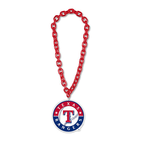 Texas Rangers Necklace Big Fan Chain-0