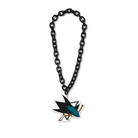 San Jose Sharks Necklace Big Fan Chain-0