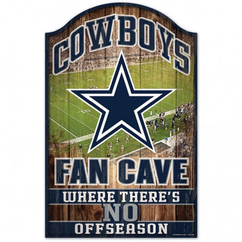 Dallas Cowboys Wood Sign - 11"x17" Fan Cave Design-0