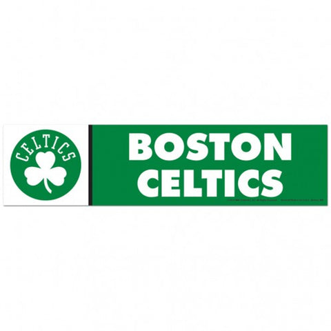 Boston Celtics Decal 3x12 Bumper Strip Style - Special Order-0