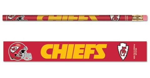 Kansas City Chiefs Pencil 6 Pack-0