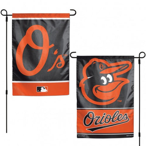 Baltimore Orioles Flag 12x18 Garden Style 2 Sided-0