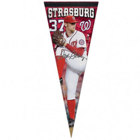 Washington Nationals Pennant 12x30 Premium Style Stephen Strasburg - Special Order-0