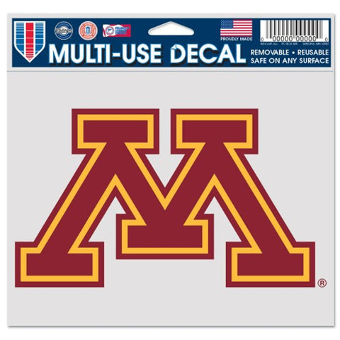 Minnesota Golden Gophers Decal 5x6 Multi Use Color-0