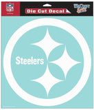 Pittsburgh Steelers Decal 8x8 Die Cut White-0