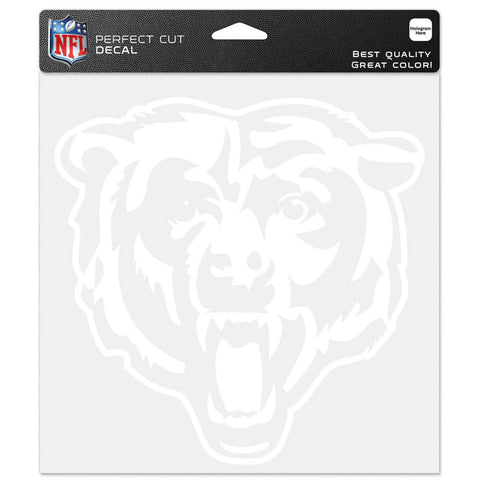 Chicago Bears Decal 8x8 Die Cut White-0