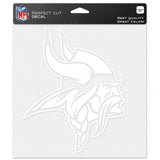 Minnesota Vikings Decal 8x8 Die Cut White New Logo-0