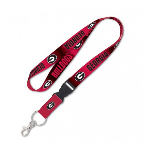 Georgia Bulldogs Lanyard with Detachable Buckle-0