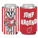 Wisconsin Badgers Can Cooler Slogan Design Special Order-0