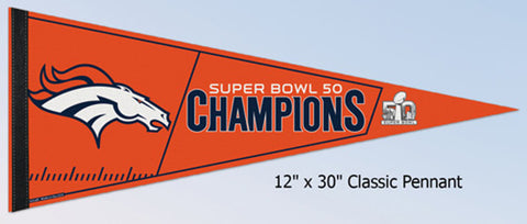 Super Bowl 50 Champion Pennant - Logo-0