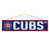 Chicago Cubs Sign 4x17 Wood Avenue Design-0