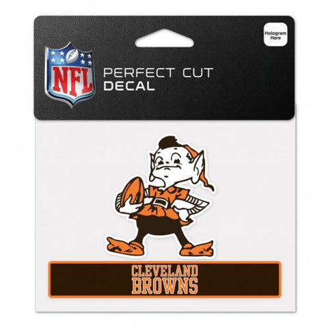 Cleveland Browns Decal 4.5x5.75 Perfect Cut Color-0