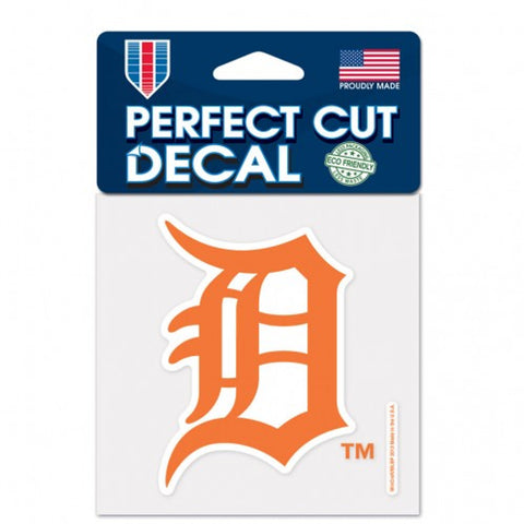 Detroit Tigers Decal 4x4 Perfect Cut Orange-0