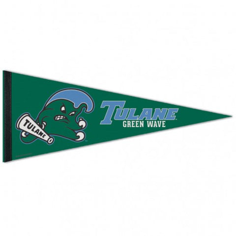 Tulane Green Wave Pennant 12x30 Premium Style-0