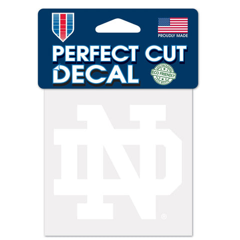 Notre Dame Fighting Irish Decal 4x4 Perfect Cut White - Special Order-0