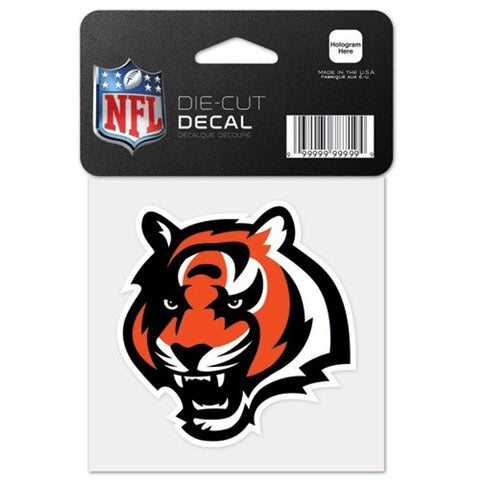 Cincinnati Bengals Decal 4x4 Perfect Cut Color - Special Order-0