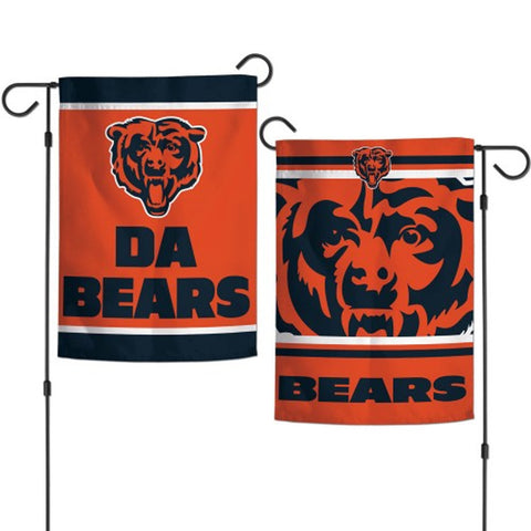 Chicago Bears Flag 12x18 Garden Style 2 Sided Slogan Design - Special Order-0