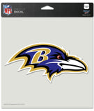 Baltimore Ravens Decal 8x8 Die Cut Color-0